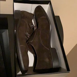 Saks Fifth Avenue Beckham Chocolate Shoes New